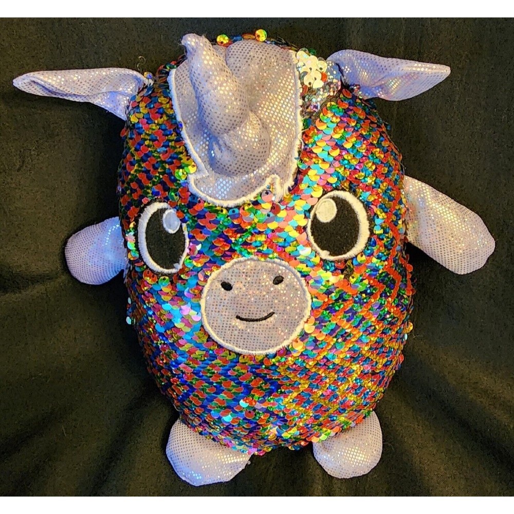 Shimmeez Purple Maggie Unicorn Sequin Plush